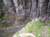 Passaggio sotto rocce strapiombanti