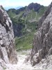 Il canalone che scende in Val di Suola
