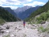 Le ghiaie della Val Meluzzo verso la Cima dei Preti